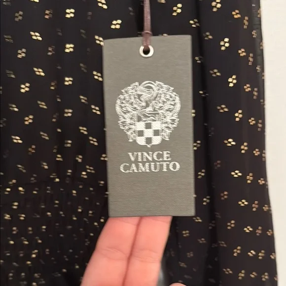 NWT Vince Camuto Black and Gold Dress; Perfect for New Years Eve - Picture 10 of 15